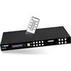 OREI Commutatore a matrice HDMI 8K 4x4, con estrattore audio, supporta fino a 4K a 120Hz IR EDID HDCP 2.3, telecomando (BK-404)