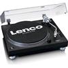 Lenco L-3809 Giradischi - Giradischi USB a trazione diretta - Preamplificatore - 33 e 45 giri/min - MMC - Uscita Line RCA - Nero