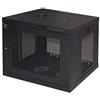 LINK armadio rack LK1909UT 19 pollici con porte traforate per installazione a muro in metallo nero dimensioni 60x45x51 cm capacità 9 unità compatibile con server capacità di carico 50 kg