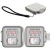 JJC Custodia Sottile e Portatile per 4 Schede SD e 8 Micro SD, Grigio | Porta schede SD Sottile da 16,4 mm, Involucro in ABS Resistente all'acqua, Rivestimento Interno in Schiuma EVA Antiurto