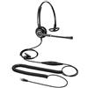 Beebang Telefono Auricolare mono RJ9 Cuffie con microfono a cancellazione di rumore per i telefoni di rete fissa Call Center di Avaya Mitel NEC Telefoni Nortel Polycom Siemens Snom