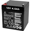Atlantis batteria piombo 12v 4,5 ah ermetica (VRLA), adatta per UPS Gruppi di Continuità, Videosorveglianza, Sistemi di allarme, mobilità elettrica, giocattoli, attacc faston F2 6,3mm, A03-BAT12-4.5A