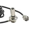UngSung Supporto per antenna CB da 3/8 x 24 a connettore PL-259 con cavo coassiale CB RG58A/U da 4,5 m, linee di estensione a basse perdite tra antenne cb amatoriali e radio