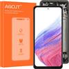 AGCUT TFT LCD Display per Samsung A53 5G Schermo di Ricambio per Galaxy A53 5G SM-A536B SM-A536U SM-A536E 6,5 LCD Display Digitalizer Touch Screen Assembly con Strumenti (Nero con Telaio, Senza Impronta