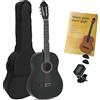 Juan Miguel Navarrez chitarra da concerto chitarra classica 4/4 nero Starter Set