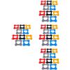 Set of 4 Sostituzione Dell'anello Microfono Di Anelli Per Adattatore Supporto