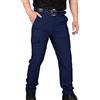 YOSUWOAI Pantaloni da lavoro da uomo, elasticizzati, tattici, con tasche multiple, estivi, pantaloni cargo per escursioni, escursioni, caccia, pantaloni leggeri, impermeabili, softshell, O blu scuro