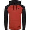 riverso RIVNino Felpa con cappuccio da uomo con cappuccio e tasche a marsupio, vestibilità normale, cotone, nero, rosso, blu, grigio, S, M, L, XL, 2XL, 3XL, 4XL, 5XL, Rusty Ochre Red, XXXXL
