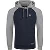 riverso RIVNino Felpa con cappuccio da uomo con cappuccio e tasche a marsupio, vestibilità normale, cotone, nero, rosso, blu, grigio, S, M, L, XL, 2XL, 3XL, 4XL, 5XL, blu navy, XXL