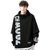 KENAIJING Felpa Uomo, Felpa con Cappuccio Uomo Cappuccio Sport Felpe, Nero, XL