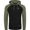 riverso RIVNino Felpa con cappuccio da uomo con cappuccio e tasche a marsupio, vestibilità normale, cotone, nero, rosso, blu, grigio, S, M, L, XL, 2XL, 3XL, 4XL, 5XL, Nero , XXXXL