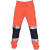 Generisch Pantaloni da lavoro da uomo, protezione di avvertimento, con strisce riflettenti, impermeabili, riflettenti, pantaloni da jogging, pantaloni cargo ad alta visibilità, Colore: arancione., L