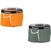 BIATWOWR Boxer da uomo in bambù, comodi, permeabili all'aria e in bambù, confezione da boxer elasticizzati