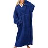 JENJON Felpa Coperta Oversize con Maniche e Cappuccio per Donna e Uomo Extra Long Flannel Hoodie Super Morbid Taglia Unica