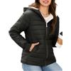 Yuson Girl Giacca Invernale da Donna Cappotto Corto e Caldo Leggero | Giubbotto Donna Trapuntato con Cappuccio,Parka con Fodera in Pile,Giacche Inverno Antivento,Mezza Stagione