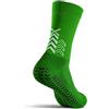 SOXPro Ultra Light - Calze Antiscivolo Calcio Ultra Sottili - Grip Socks Unisex con Frecce in Silicone - Traspiranti e Professionali (IT, Testo, XL, Regular, Regular, Green)