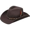 Stetson Hackberry Westernhut Stile Cowboy Cappello in Feltro di Lana Asahi Guard® Fascia in Pelle Uomo Estate Inverno