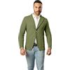 CLASSE77 Blazer in Cotone, Giacca Jacket da Uomo Slim Fit - Punto Cucitura Chicco di Riso - Artigianale, Made in Italy - Casual, Classica Sportiva