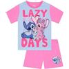 Disney Pigiama Bambina Lilo E Stitch, Grazioso Pigiama Stitch, Pigiami Ragazza Manica Corta, Pigiami Bambina Estate