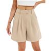 Enjyam Pantaloncini Classici Donna Pantaloncini Eleganti da Abito Estate