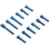 cyclingcolors 12x viti in acciaio del carter motore 6x25/40/45 per moto scooter ciclomotore compatibile con MBK 50 BOOSTER/YAMAHA 50 BWS blu