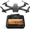 TRINTON TECH Drone con Schermo da 4.5 Pollici sul Radiocomando Drone GPS con Telecamera EIS