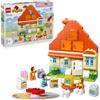 LEGO DUPLO Bluey: Bluey's Family House with Memory Game - Learning Toy for Toddl