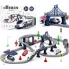 Wdmiya Treno elettrico per bambini 3 4 5 6 7 8 anni，Binario flessibile con 104