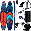 THUNDER® Thunder Stripes 320 Stand Up Paddle Board 320 x 75 x 15 cm Rosso Blu 150 kg