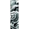 Unique Tapis Viva Tappeti Vista Ve03 Wave Tappeto, PVC-Poliestere, Bianco/Nero, 240 x 66