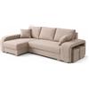 Robin Inspire York Divano Letto Angolare L 245 cm Beige Sinistro