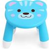 MIJOMA Sgabello per bambini con motivo animale, in polipropilene, antiscivolo, 23 x 22 x 23 cm, leggero, stabile e ideale per la cameretta dei bambini (tiger)