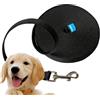 Edipets, Guinzaglio Lungo per cani, Addestramento, 3 metri, 5 m, 10, m, 15 m e 1.5 m, Nylon, Resistente e Leggero Adatto per Tutti i Cani (10 m, Nero)