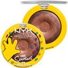 NYX Professional Makeup Illuminante In Polvere, Effetto Glow, Con Burro di Mango, Karité e Mandorla, Homer Simpson Donut Highlighter, Tonalità: 02 Glazed Over, 7,1 g
