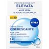 NIVEA Crema Giorno Rinfrescante SPF 30 50 ml, Crema idratante viso con Aloe Vera e Acido Ialuronico per 24h di fresca idratazione, Skincare con elevata protezione UVA/UVB SPF30 per pelle normale