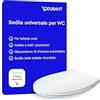 Duravit Sedile Univavo, sedile wc universale ovale, Sedile della toilette con doppio meccanismo a chiusura rallentata, tavoletta wc Sgancio rapido per una facile installazione, prodotto in UE, Bianco