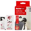 Fischer 4 Pz Colla Fissaggio Accessori Bagno su Piastrelle, Bicomponente, Senza Foratura, per Bagno e Cucina, Tenuta Affidabile, 4 bustine da 4g