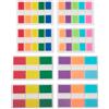 Amazon Basics Segnapagina Adesivi, Segnalibri Colorati, Sticky Note, Linguette Indice Con Spazio per Scrivere per Note, Documenti, Ufficio, Confezione da 640 Misti (240 da 2,4cm e 400 da 1,2cm)