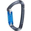 Climbing Technology LIME WG Carabiner, AL, Twist Lock, Anthracite/Blue CT-branding