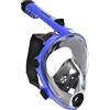 Mares Aquazone Full Face Mask - Maschera Integrale Snorkeling Adulto, Facciale in Silicone, Boccaglio Pieghevole, 3 Taglie