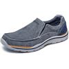 Skechers Expected-gomelSlip-On Mocassini Uomo, Blu, 42 EU