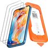 NEW'C 3 Pezzi, Pellicola Protettiva Schermo Intero per iPhone 16e, iPhone 14, iPhone 13/13 Pro (6,1 pollici) [Installazione Automatica], Vetro Temperato - Ultra Resistente - Adatta alla Custodia