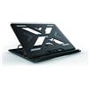 Conceptronic Thana 03B ERGO S - Tappetino di raffreddamento per notebook fino a 15,6 pollici, altezza ergonomica regolabile su 7 livelli, nero