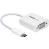 StarTech Adattatore USB-C a VGA, 1080p, Full HD, Bianco (CDP2VGAW)