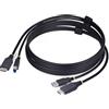 StarTech Cavo KVM HDMI USB 5Gbps 1,8m, 4K 60Hz, USB-A (HU1226-KVM-CABLE)