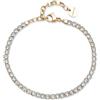 Brosway Bracciale da Donna Collezione Desideri. Bracciale in Acciaio 316L, di Color Oro e zirconi Bianchi. La Misura è 200mm. La referenza è: BEI100