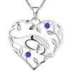 YL Mamma Collana Argento 925 Mom Hold Collana con ciondolo a mano per bambini Regali per mamma