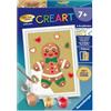 Ravensburger CreArt, Malen Nach Zahlen Kinder - Lebkuchenmann: mit Goldfarbe!