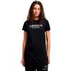 Armani Exchange Crewneck Regular Fit Rhinestone And Metallic Log Otee T-Shirt Donna (Pacco da 1)