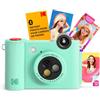 KODAK Smile+ Fotocamera Digitale Istantanea 2-in-1 e Stampante Fotografica Wireless Bluetooth, 10 MP, Obiettivo Rotante con Effetti Speciali, Foto Zink 2x3 (5,1x7,5 cm) con Retro Adesivo, Verde